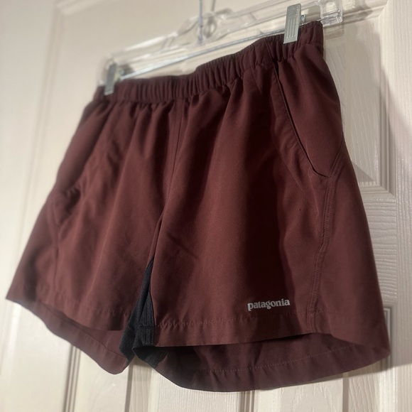❗️Patagonia Chocolate Brown Athletic Workout Shorts Size XS - Picture 4 of 13